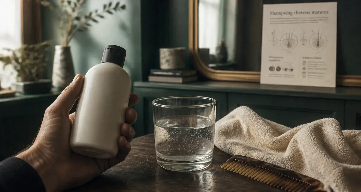 Meilleur shampoing pour cheveux matures : densité et éclat après 50 ans