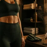 Tenue de sport femme adidas : brassière et legging taille haute