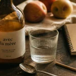 Vinaigre de cidre perdre 10 kilos avis : bouteille et pommes