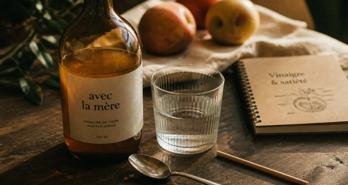 Vinaigre de cidre perdre 10 kilos avis : bouteille et pommes