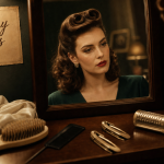 Coiffure année 50 : victory rolls et boucles rétro