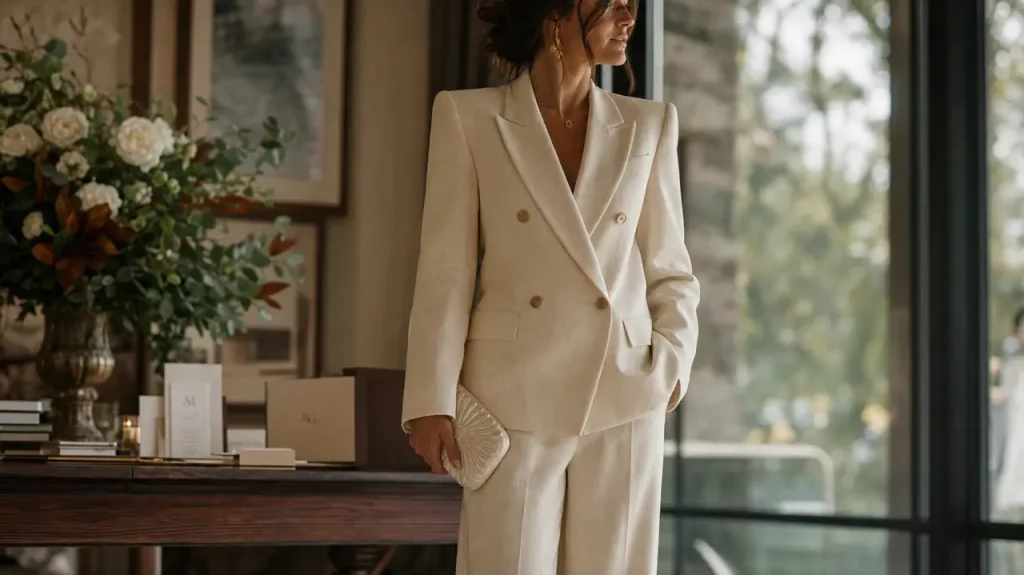 Costume femme mariage : 6 clés pour choisir votre tailleur avec élégance