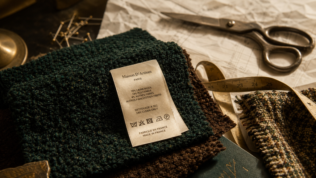 Lainage pour manteau : chaleur, tombé et étiquette d’entretien à vérifier