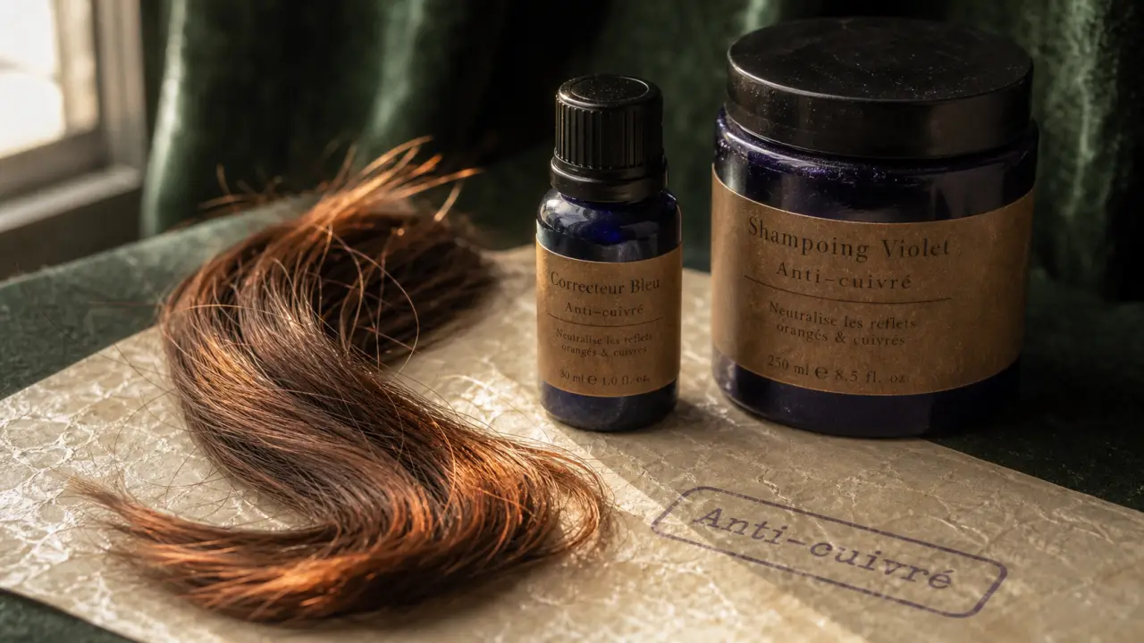 Neutraliser reflet roux naturellement avec anti-cuivré : cheveux et shampoing violet