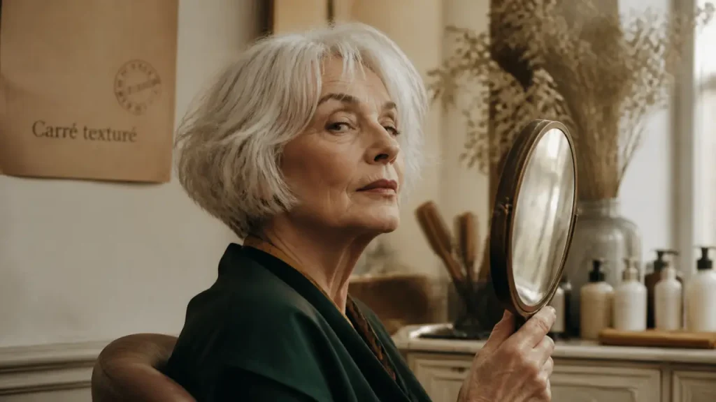 Quelle coiffure femme 65 ans cheveux fins choisir ? Carré court, pixie ou mi-long dégradé