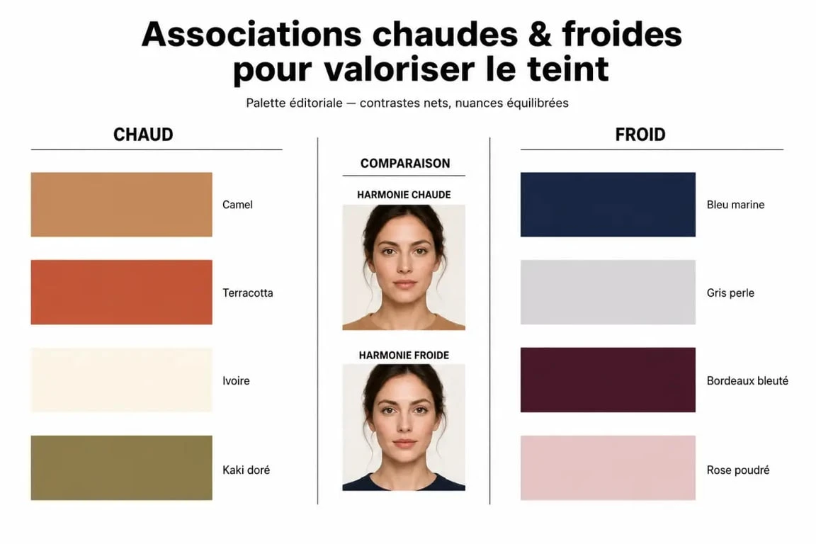 Comment s habiller : palette de couleurs chaudes et froides pour mieux mettre le teint en valeur