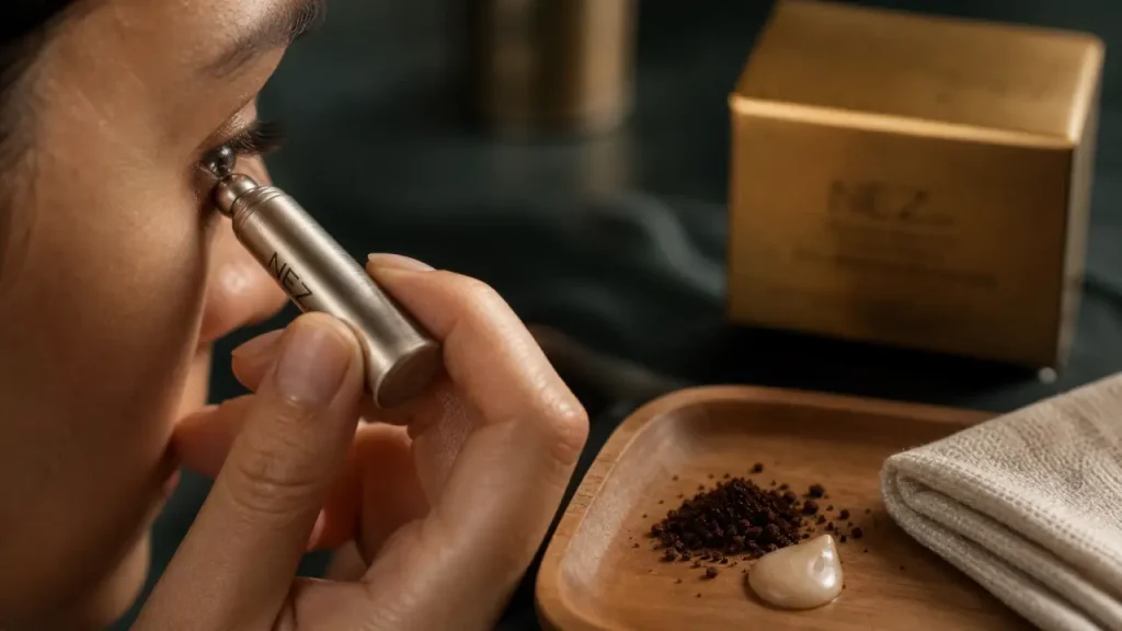 Un contour des yeux à la caféine efficace se choisit sur la texture, le dosage et la tolérance