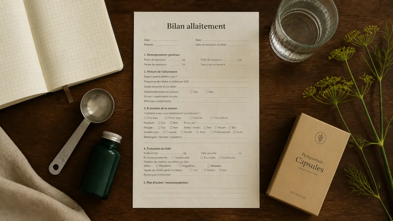 Complément alimentaire allaitement : fer, DHA, B12 et galactogènes