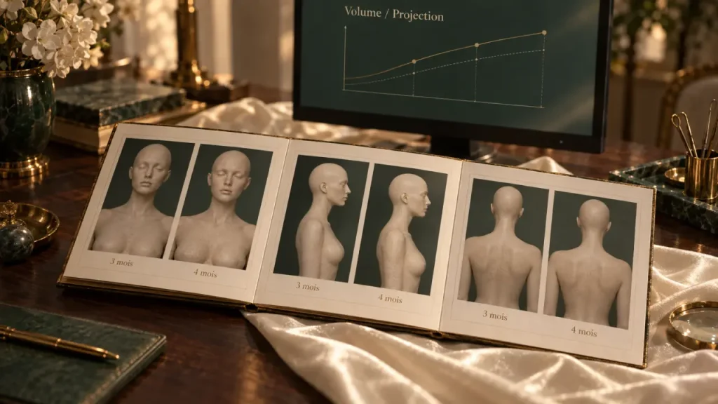 Transformation fessier avant/après : que révèlent le volume, la projection et la silhouette ?