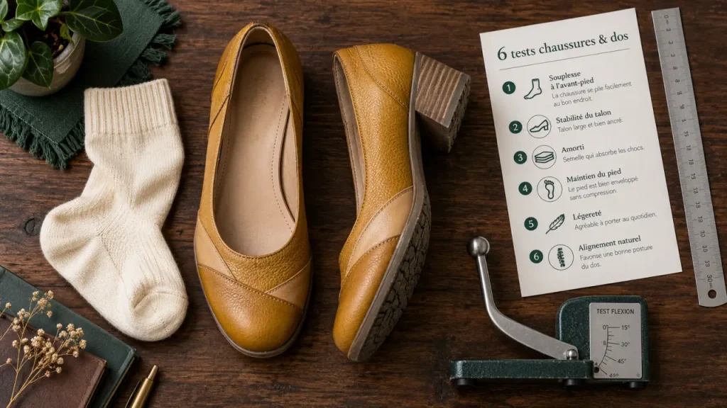 Les bonnes chaussures peuvent limiter les tensions du dos, à condition de vérifier 6 points