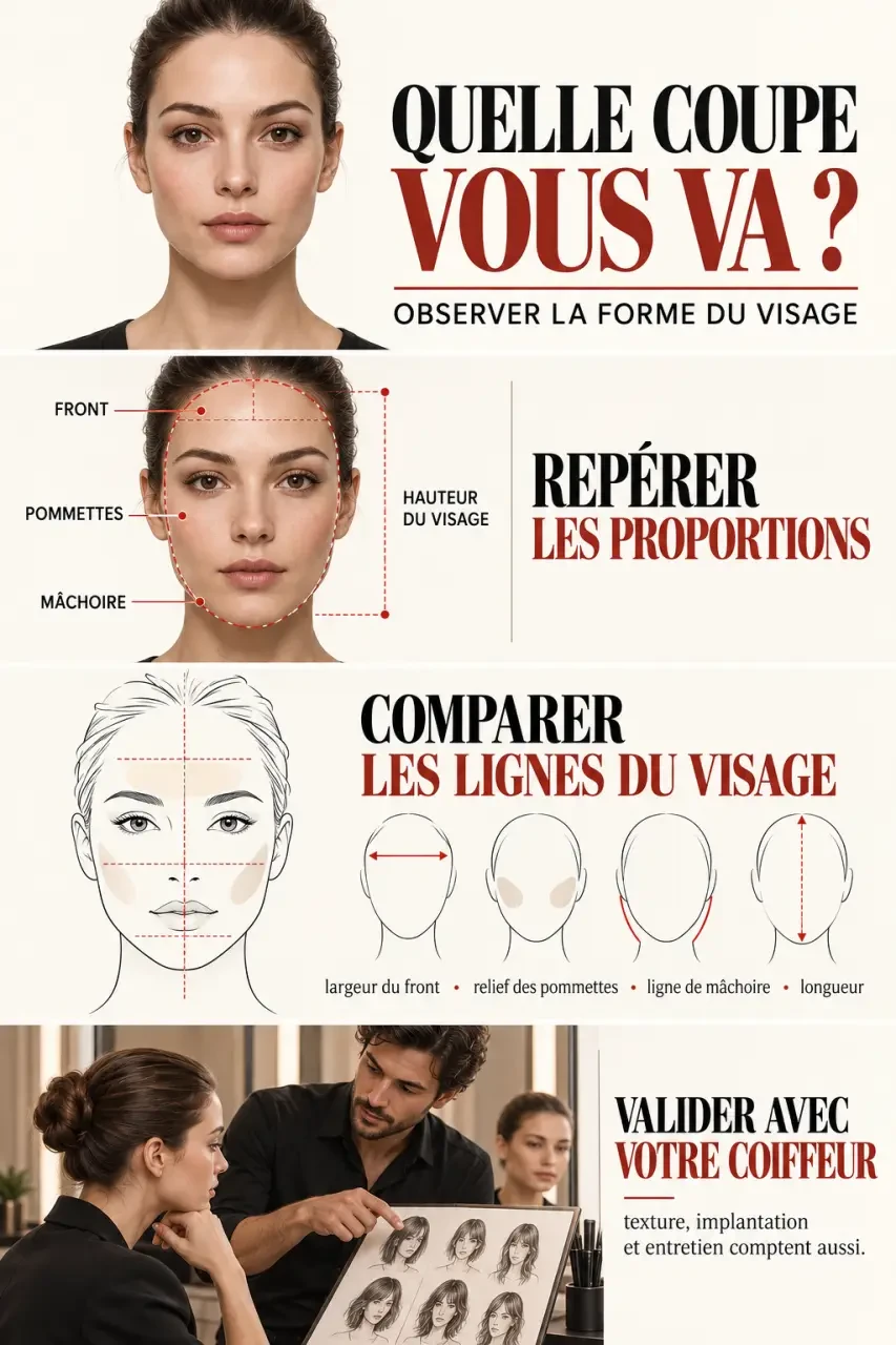 Comment savoir quelle coupe de cheveux nous va en observant la forme du visage