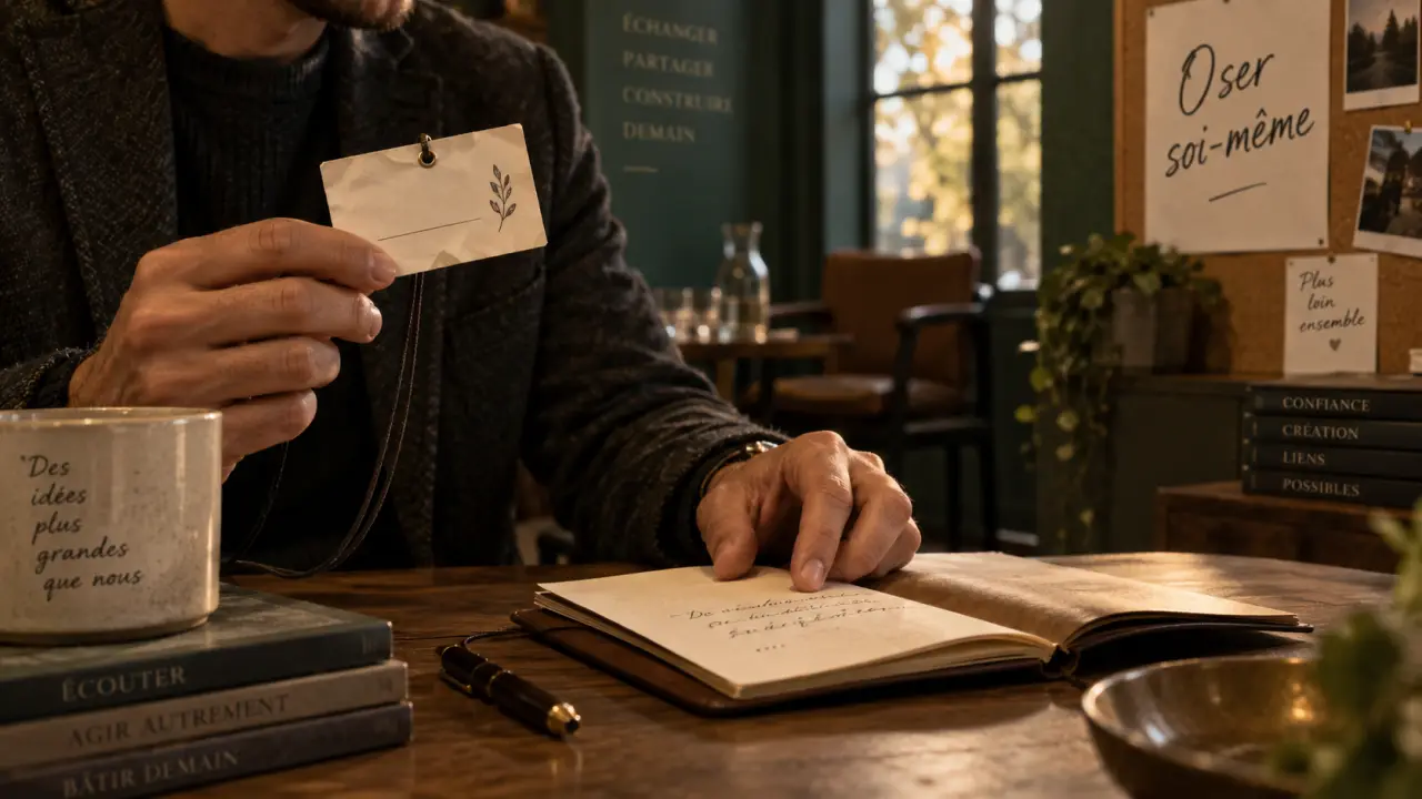L audace d être soi : badge et carnet, oser s’affirmer sans se perdre