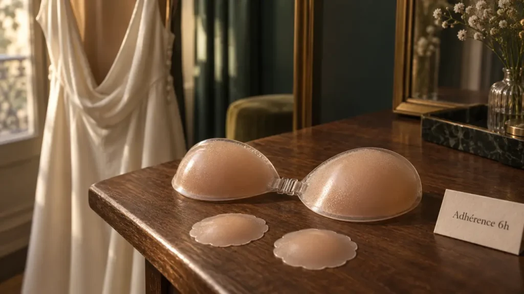 Un soutien-gorge adhésif tient-il vraiment ? 6 heures, limites et erreurs à éviter